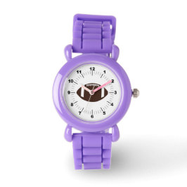 Barn Football Red Glitter Strap Watch Armbandsur