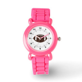 Barn Football Rosa Glitter Strap Watch Armbandsur