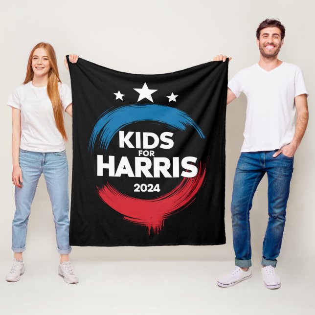 Barn för Harris president Barn älskar Kamala Harri Fleecefilt (På plats)