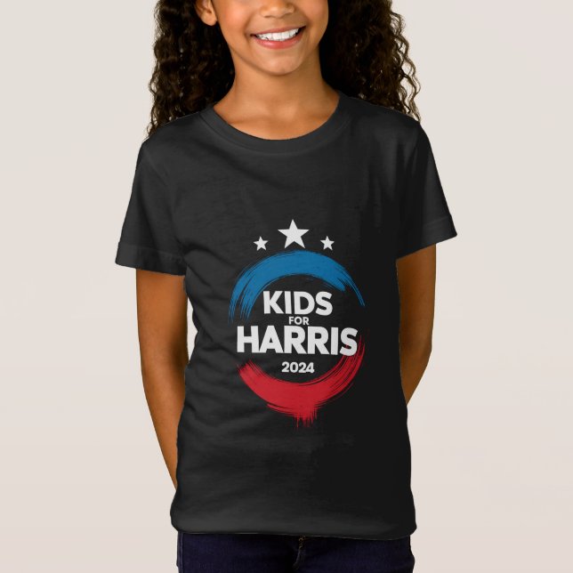 Barn för Harris president Barn älskar Kamala Harri T Shirt (Framsida)