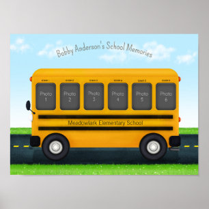Barn för Photo Ram Anpassningsbar i Buss 6-skolan Poster