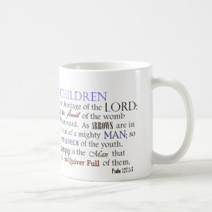 Barn för Psalm 127 är arvet av lorden Kaffemugg