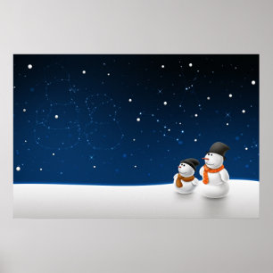 Barn för snömansnö poster