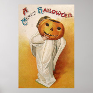 Barn för spökejack o lanternpumpa poster