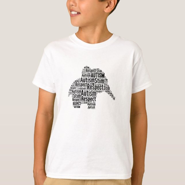 Barn för T-tröja för Autismmedvetenhetelefant T Shirt (Framsida)