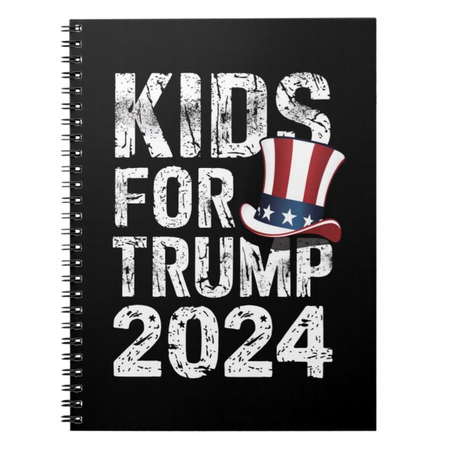 Barn för Trump USA-valet 2024 Anteckningsbok (Framsidan)