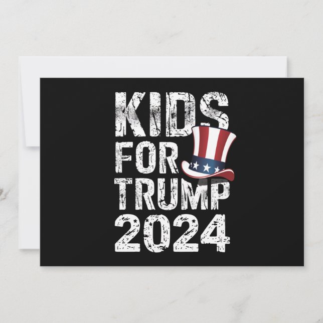 Barn för Trump USA-valet 2024 Inbjudningar (Framsida)