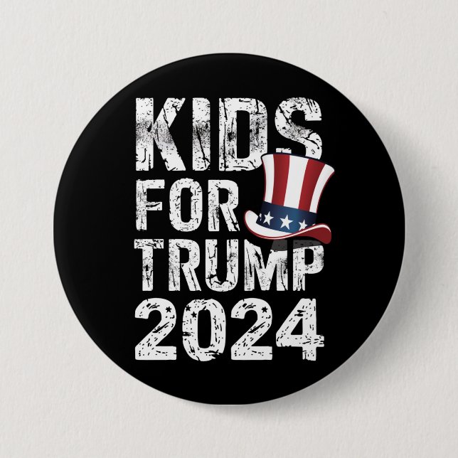 Barn för Trump USA-valet 2024 Knapp (Framsida)