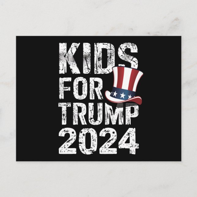 Barn för Trump USA-valet 2024 Vykort (Framsida)