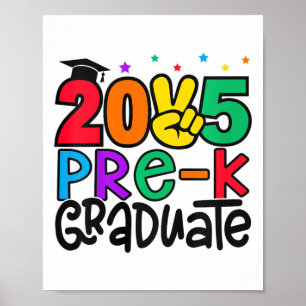 Barn före k Student 2025 Preschool Studenten Cl O Poster