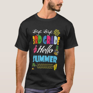 Barn förra skoldagen Hej då 3:e Klass Hej Su T Shirt