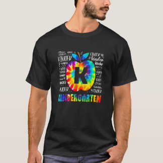 Barn Förskola Typografi Tie Dye Tillbaka Till Skol T Shirt