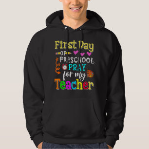 Barn första dagen av förskolerott för min lärare T Hoodie