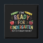 Barn första dagen i Kindergarten-Roligten tillbaka Magnet<br><div class="desc">Barnen första dagen i Kindergarten Funny Back to school</div>