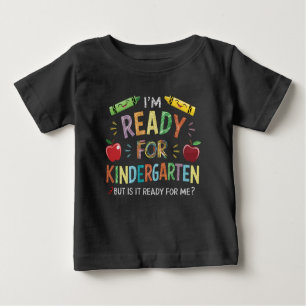 Barn första dagen i Kindergarten-Roligten tillbaka T Shirt