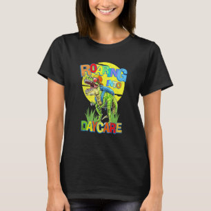 Barn Första Dagen På Dagis Skola T Rex Dinosaurie  Shirt