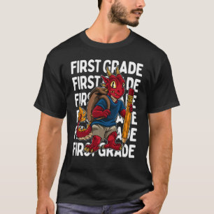 Barn första Klass-draken Kid 1:a dagen skolkoo T Shirt