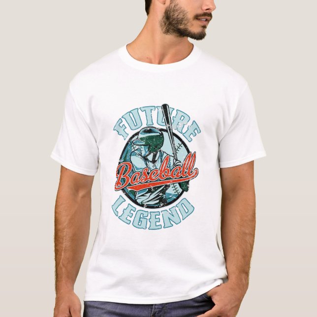 Barn Framtid Baseboll Legend T Shirt (Framsida)