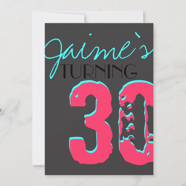 Barn från Bright roligt Surprise Födelsedagsfest i Inbjudningar (Framsida)