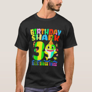 Barn från födelsedagen, 3 år gammal 3:e födelsedag t shirt