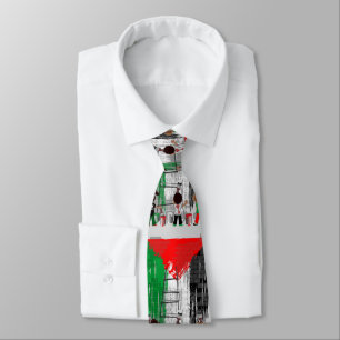 Barn från Gaza målar palestinsk flagga Slips