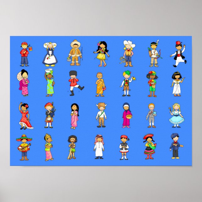 Barn från hela världen. poster (Framsidan)