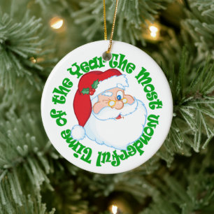 Barn från Santa Mest underbara tid Julgransprydnad Keramik