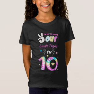Barn frigör ensiffriga Im 10 år gamla 10 år T Shirt
