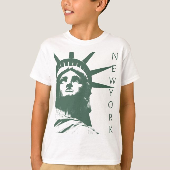 Barn Frihetsgudinnan Sweatshirt New York Shirt T Shirt (Framsida)