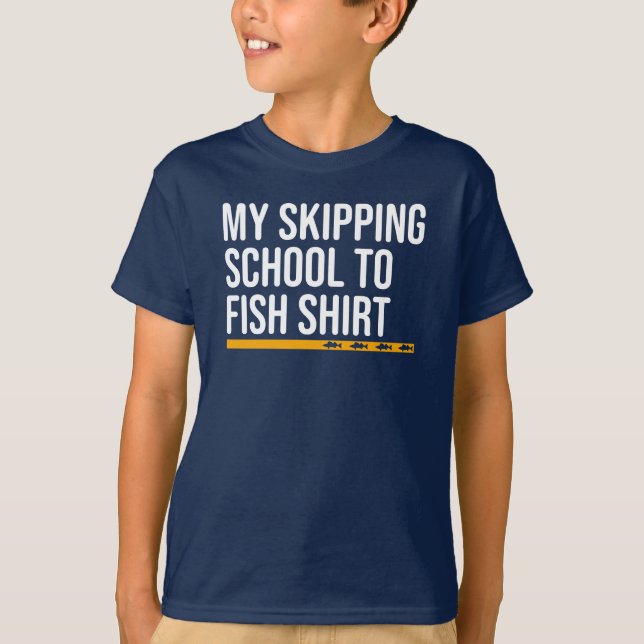 Barn Funny Fishing Shirt T Shirt (Framsida)