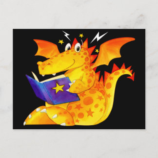 Barn Funny Halloween Dragon Vykort