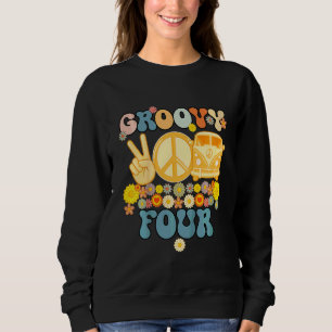 Barn Fyra Groovy Festsmycken Hippie Groovy F T Shirt