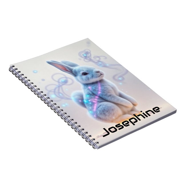 Barn Galaxy Blue Tinting Bunny Anteckningsbok (Högra Sidan)