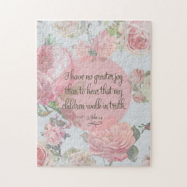 Barn går i sanning pussel (Vertikal)