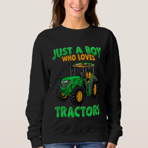 Barn Gård Barnkalas Bara En Pojke Som älskar Trakt T Shirt