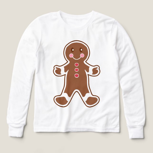 Barn Gingerbröd Boy Sweatshirt T-shirt (Design framsida)