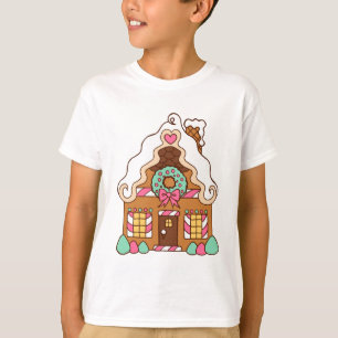 Barn Gingerbröd House T-Shirt