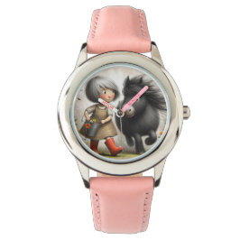 Barn-Girls Watch, Pony Armbandsur
