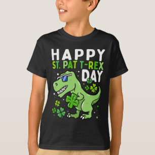 Barn Glad St Pat Trex Day Dino St Patricks Day Til T Shirt