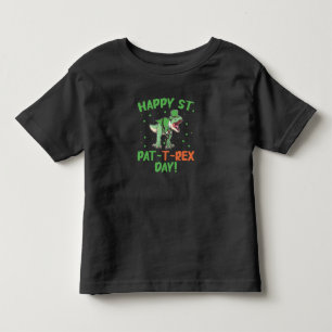 Barn Glada St Pat Trex Dag Dino St Patricks Dag T Shirt