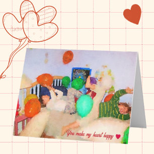 Barn Glatta Firande Alla hjärtans dagskort Kort