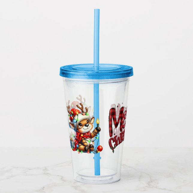 Barn God Jul Renar Take Away Mugg (Framsida)