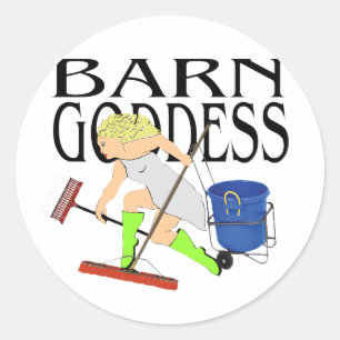 Barn Goddess Runt Klistermärke