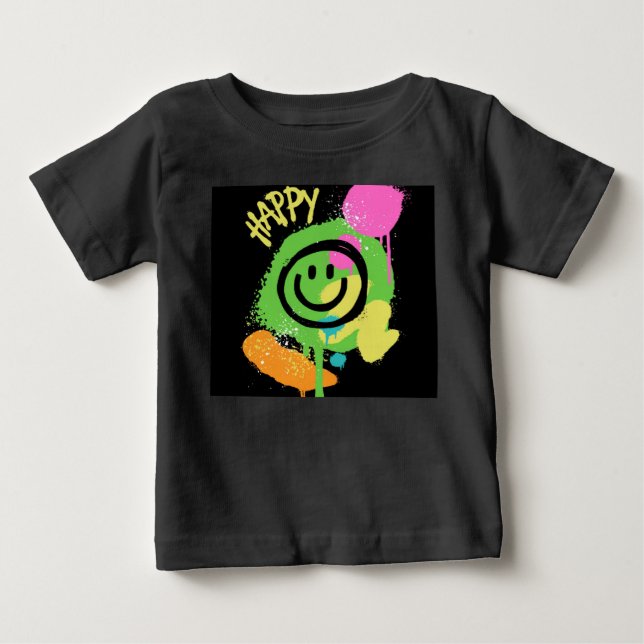 barn godis med glädje T-Shirt (Framsida)