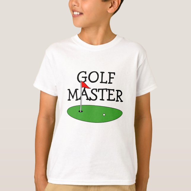 Barn golfkläder. Cute sport shirt for children T Shirt (Framsida)