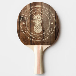 Barn Golvbrädor Ananas Bröllops Namn Pingisracket