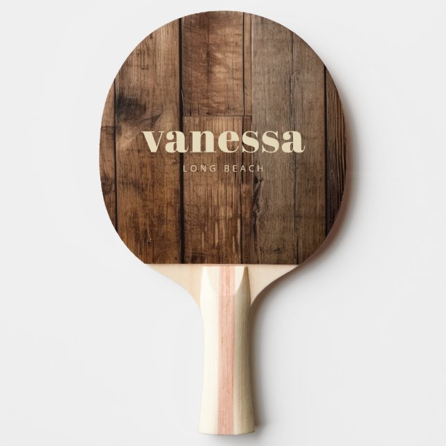 Barn Golvbrädor Minimal Modern Klassisk Namn Pingisracket (Framsidan)