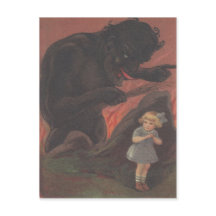 Barn gömmer sig för Krampus