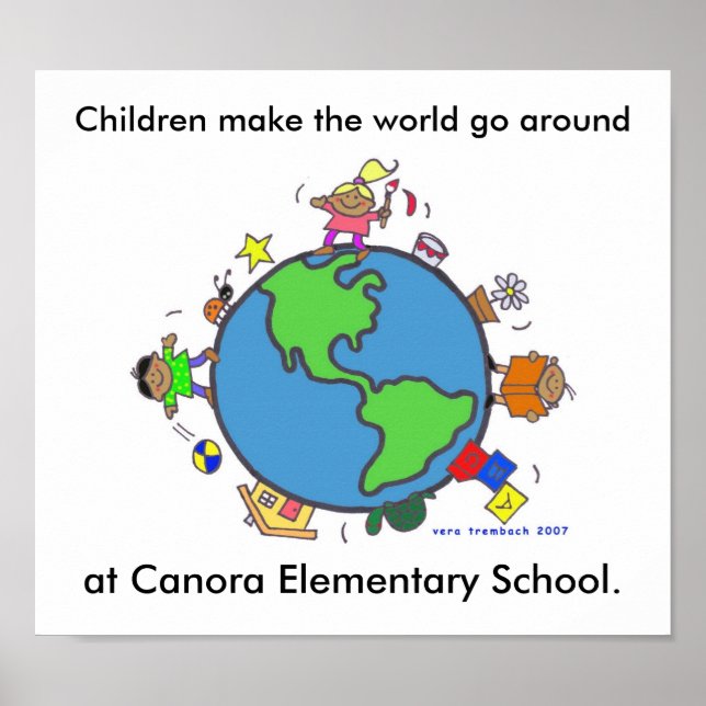 Barn gör världen/Personalize/Vera Trembach Poster (Framsidan)