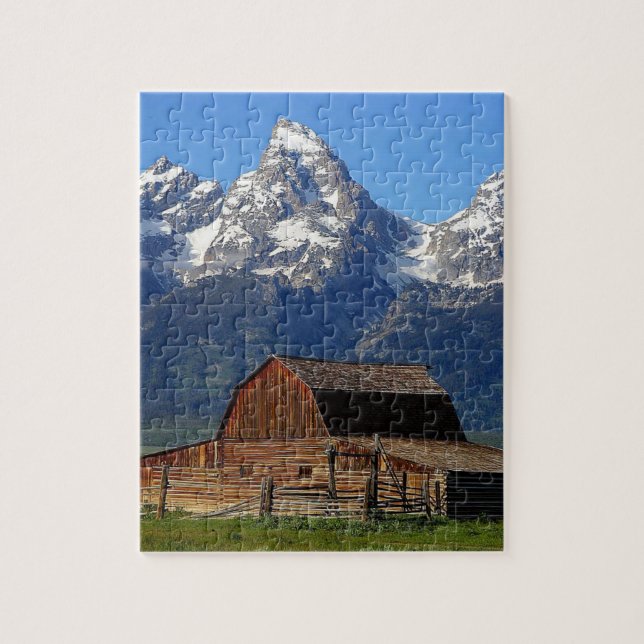 Barn grand Tetons berg Pussel (Vertikal)